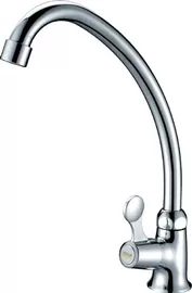 China Contemporary Rotating Handle Kitchen Sink Water Faucet Brass Single Cold Kitchen Taps supplier