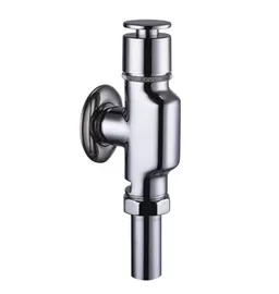 China Brass Low Pressure Toilet Flush Valves / 0.05 - 0.9MPA Commode Flusher Chrome Plated supplier