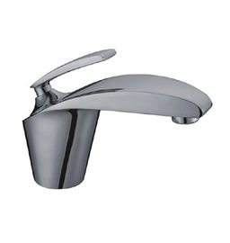 China Deck Mounted Basin Mixer Faucet , Waterfall Bathroom Basin Taps supplier