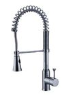 Commercial One Handle Brass Kitchen Sink Water Faucet / Deck Mounted Chrome Mixer Taps