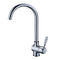 One Handle Chrome Plated Kitchen Sink Water Faucet , Deck Mounted Mixer Taps supplier