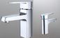 Square Basin Faucets with Ceramic Cartridge , Single Hole Deck Mounted Bathtub Taps supplier