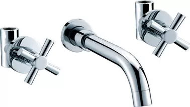 China Wall Mount Bathroom Sink Faucet Ceramic Basin faucet supplier