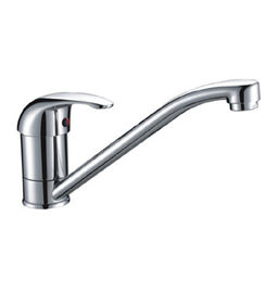 China Modern Chrome Kitchen Sink Water Faucet Ceramic / Hot And Cold kitchen Faucets Ceramic supplier