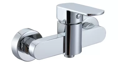 China Single Lever Two Hole Bathroom Faucet Shower Mixer with Chrome Polished , HN-3E02 supplier