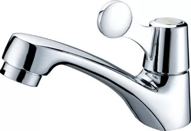 China CE Durable Single Cold Water Taps / Brass Water Saving Ceramic Basin Faucet for Public supplier