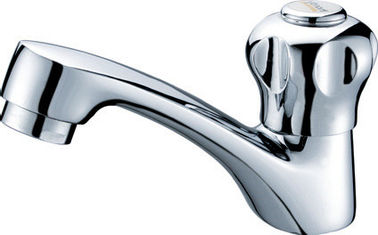 China Modern Single Lever Basin Faucet Low Pressure CE Water Tap with Rotary Handle , 0.05 - 0.9MPA supplier
