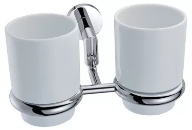 China Double Ring Tumbler Holder Bathroom Hardware Sets / CE Bathroom Fittings supplier