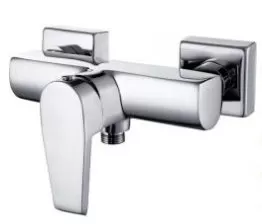 China Household Wall Mounted Brass Bathroom Sink Faucets with Two hole supplier