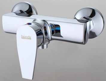 Square Brass Bathroom Sink Faucet , Two hole Contemporary Bath Tub Taps