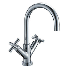 Modern Deck Mounted Kitchen Sink Water Faucet , Solid Brass Kitchen Taps