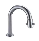 Polished Chrome Kitchen Sink Water Faucet Ceramic with Rotated Switch HN-5C24