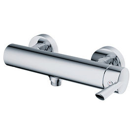 Modern Brass Two Hole Bathroom Faucet with One Handle , Wall Mounted 0.05MPa to 0.9MPa