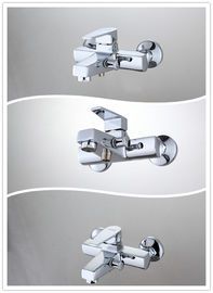 Square Wall Mounted Single Handle Tub And Shower Faucet with Brass Body , HN-3B65