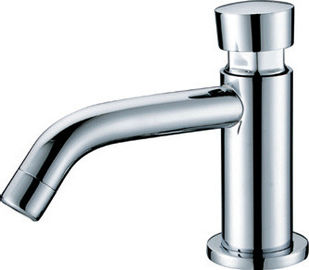 Modern Brass Self Closing Faucet Under Counter Basin Tap , 8um - 12um