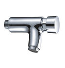 Single Hole Chrome Finish Self Closing Faucet Basin Faucets in Wall 0.05MPa - 0.9MPa