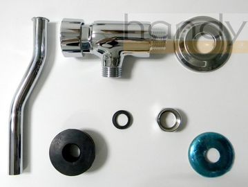 Chrome Plated Toilet Flush Valves Urinal Toilet Sanitary Ware , 0.05 - 0.9MPA