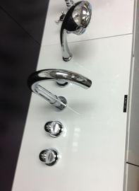 Ceramic Deck Mount Tub Faucet Brass Polished Chrome Bathtub Mixer Tap for Bathroom