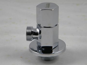 Square Brass Angle Valve Shower Faucet Accessories with Chrome Plated Finish