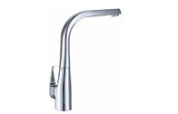 Square Polished Chrome Kitchen Sink Water Faucet Mixer Taps with Single Handle