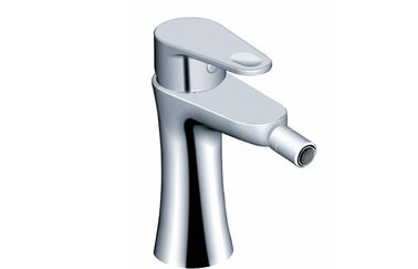 Single hole Brass Bathroom Sink Faucets Deck Mounted , Solid Brass Body Toilet Bidet