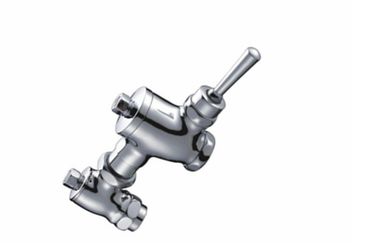 8um , 12um Chrome Brass Bathroom Sink Faucets for Home , Water Saving Toilet Flusher HN-7L06