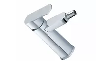 Ceramic Single Hole Bathroom Sink Faucet , Single Handle Brass Bidet Taps