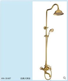 Golden color electric - plating Brass Wall Mount Bathroom Sink Faucet