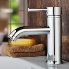 Home Ceramic Basin Faucet Single Hole Bathroom Sink Faucet Chrome Finish , HN-4A34