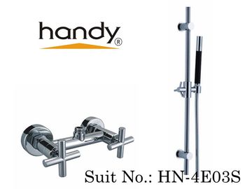 H59 Brass Bathroom Sink Faucets With Two Handles Chrome Plated