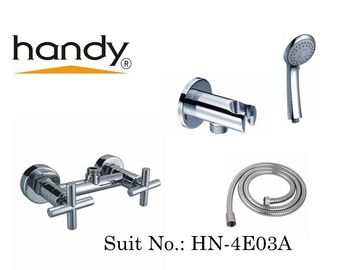 H59 Brass Bathroom Sink Faucets With Two Handles Chrome Plated