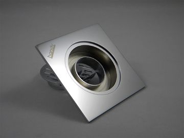 Chrome Plated Finishing Bathroom Hardware Sets Brass Floor Drain