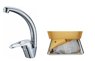 Brass Kitchen Sink Water Faucet / Mixer Taps With Ceramic Cartridge