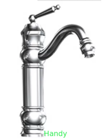 Single Hole Brass Kitchen Sink Water Faucet with Classic Chrome plated