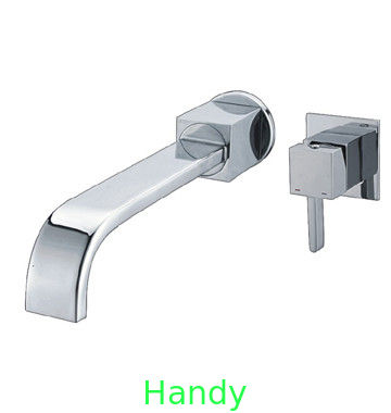 Wall Mounted Basin Mixer Taps with Two Hole , Cold Hot Automatic Mixed Basin Faucet