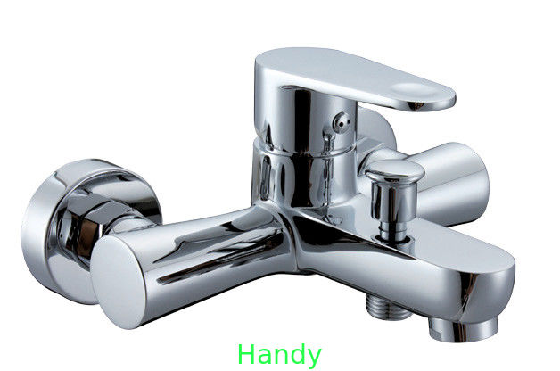 Low Pressure Single Handle Tub And Shower Faucet / Chrome Polished Shower Tap
