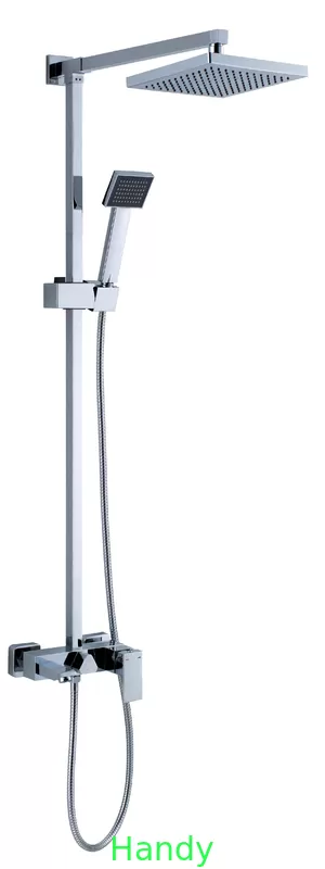 Chrome Contemporary Single Handle Tub And Shower Faucet , ABS Top Shower HN-4E22