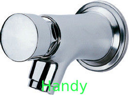 Water Saving Chrome Self Closing Faucet Taps Wall Mounted for Home Hotel , HN-7H05