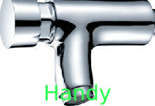 Single Hole Chrome Finish Self Closing Faucet Basin Faucets in Wall 0.05MPa - 0.9MPa
