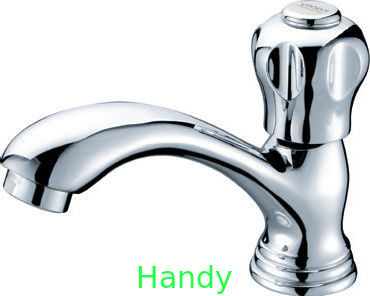 Traditional Chrome Plated Single Cold Water Taps Brass Faucet with Ceramic Cartridge