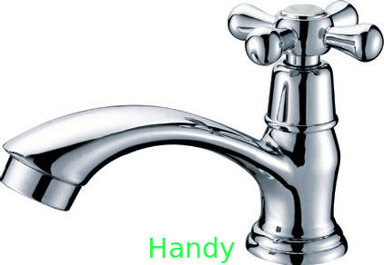 Brass Chrome Plated Single Cold Water Faucet Basin Tap with One Handle , HN-5A30