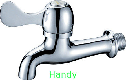 Wall Mounted Brass CE Single Hole Washer Taps with Flat Handle Switch HN-5F06