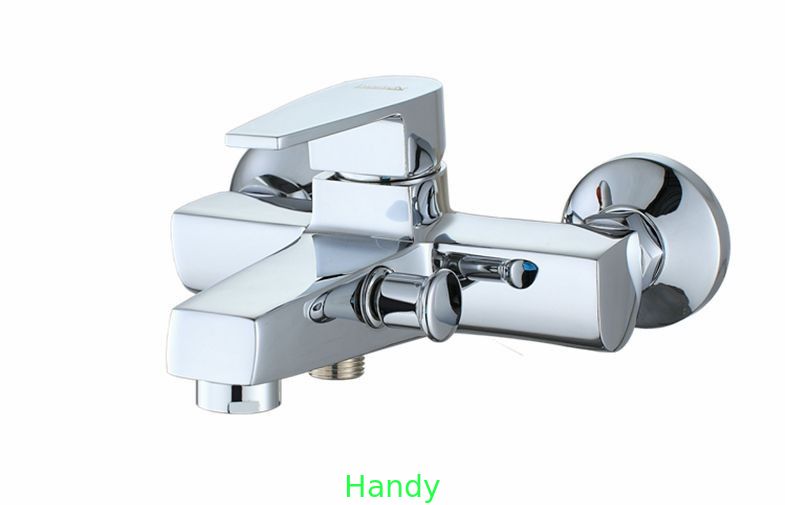 Square Wall Mounted Single Handle Tub And Shower Faucet with Brass Body , HN-3B65