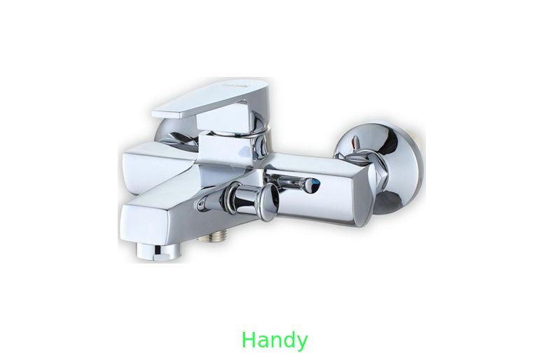 Contemporary Bathtub Bathroom Sink Faucets Chrome Polished , Wall Mounted Type