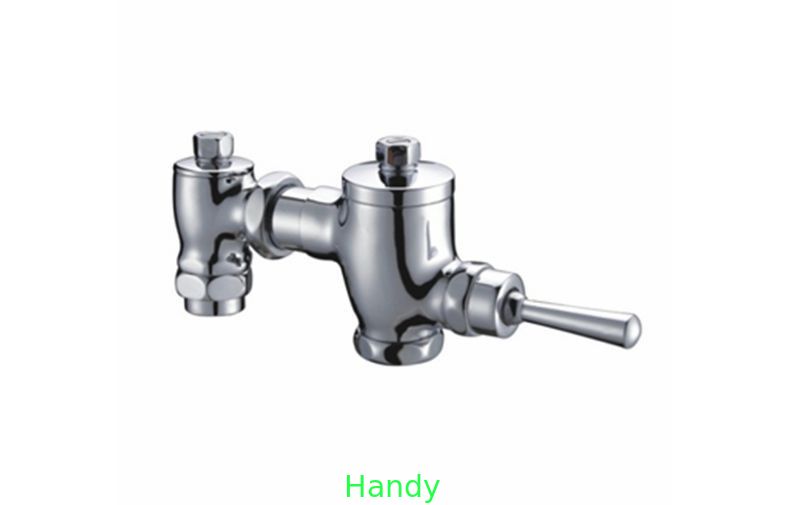 8um , 12um Chrome Brass Bathroom Sink Faucets for Home , Water Saving Toilet Flusher HN-7L06