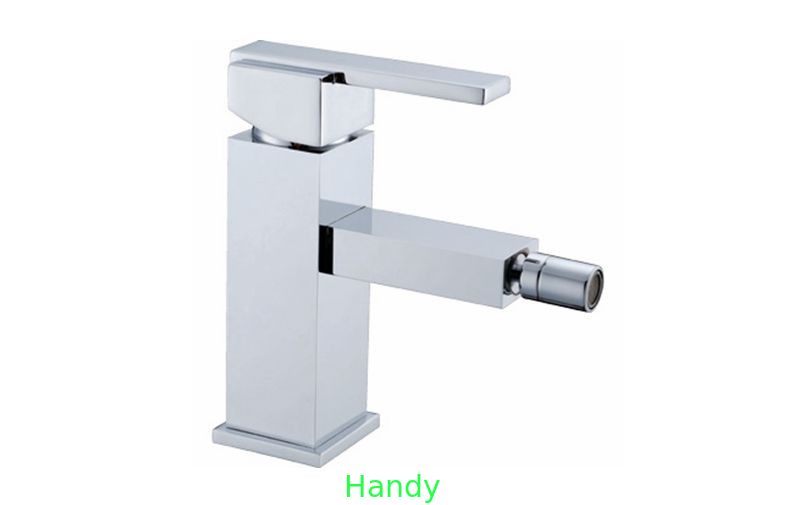 Brass Chrome Single Hole Bathroom Sink Faucet / Single Lever Deck Mounted Brass Bidet Taps