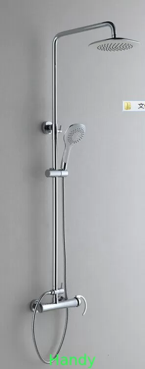 Plating Chrome Single Handle Tub / Shower Faucet Engneering ABS Top shower