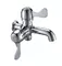 0.05 - 0.9MPA Single Cold Water Taps with 2 Handles , Chrome Plated Shower Faucet supplier
