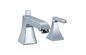 Two Handle Brass Bathroom Sink Faucets / 4 Holes Mixer Taps Ceramic Faucets HN-4B45 supplier