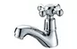 Deck Mounted Brass Single Hole Bathroom Sink Faucet , Commercial Wash Basin Tap supplier